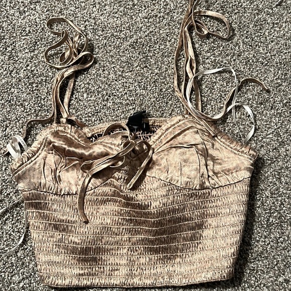 Forever 21 Tops - Gold Leopard Print Tank Top